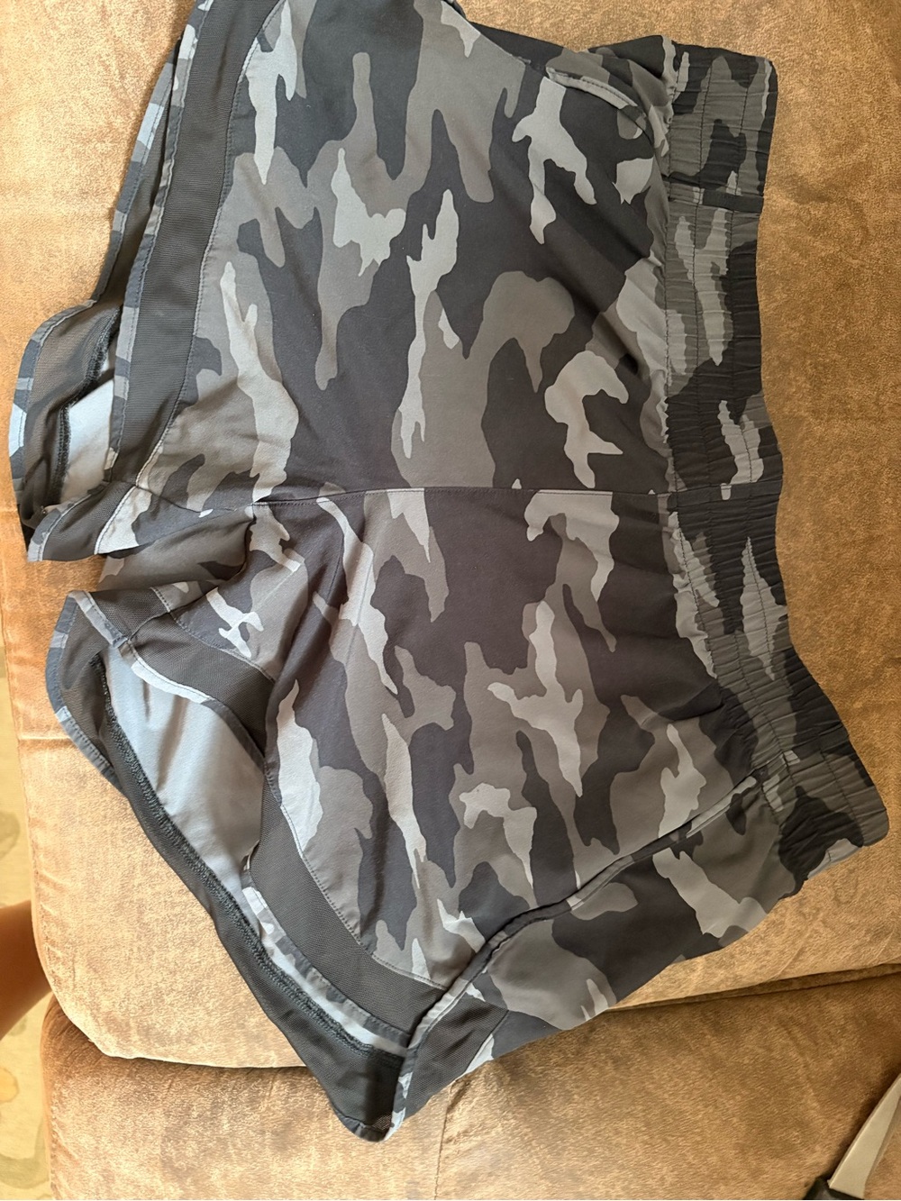 Athleta Women’s Camouflage Athletic Shorts - Gray Camo